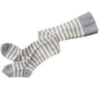 grödo Kinder Strumpfhose hellgrau-geringelt Gr.3-4