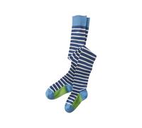 grödo Kinder Strumpfhose jeansblau-geringelt Gr.5-6