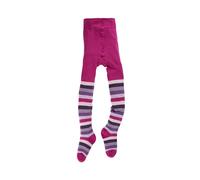 grödo Kinder Strumpfhose Vollfrottee beere-geringelt Gr. 3-4