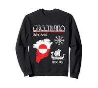 Grönland - Viking Vegvisir - Grönland-Flagge, Souvenir Sweatshirt
