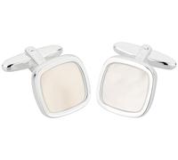 Grom Manschettenknöpfe Silber Perlmutt-Intarsie