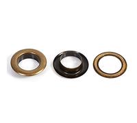 Grommet Werkzeug Kit, 20-tlg Grommet Einstell Werkzeug, DIY Ösen Scheiben Eyelets für Leder Handwerk Stoff Runde Ösen, Bronze, Schwarzes Gold 12mm