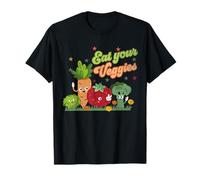 Groovy Eat Your Veggies, veganes Tee Farmers Market Vegetable T-Shirt
