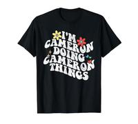 Groovy I'm Cameron Doing Cameron Things Lustiger Muttertag Preisgünstiges Grafik-T-Shirt, Herren, Schwarz, XL