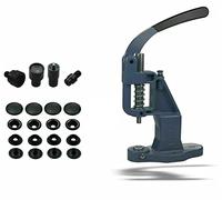 Große Auswahl ISTA TOOLS - Starter Set mit 50 Stück Schwarz oxidiert, 15mm Ring-Feder Rostfrei Druckknöpfe Grundmaterial Messing und nickelfrei -plus mit Hebelpresse -plus Druckknopfwerkzeug