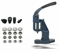 Große Auswahl ISTA TOOLS - Starter Set mit 50 Stück Silber nickelfrei, 15mm Ring-Feder Rostfrei Druckknöpfe Grundmaterial Messing und nickelfrei -plus mit Hebelpresse -plus Druckknopfwerkzeug