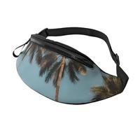 Große Bauchtasche mit tropischen Palmen für Männer und Frauen, modische Hüfttasche, Reise-Crossbody-Tasche mit verstellbarem Gurt, überall Gürteltasche, wasserdichte Brusttasche, Radsport, Bauchtasche