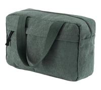 Große Cord Kosmetiktasche Damen Reise Make-up Tasche Grün