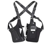 Große Doppel-Schulter-Achseltasche für Herren 2026, verbesserte Anti-Diebstahl-Unterarm-Holstertasche, Vintage-PU-Leder, verdeckte Umhängetasche, Handy-Tasche für Reisen, Outdoor, Radfahren, Arbeit