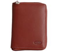 Große Geldbörse, Portemonnaie Größe L, Echt-Leder, für Damen und Herren, Braun, Branco 12052z