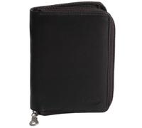 Große Geldbörse, Portemonnaie Größe L, Echt-Leder, für Damen und Herren, Schwarz, Branco 12052z