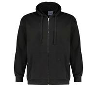 Sweatjacke AHORN SPORTSWEAR, Herren, Gr. 4XL, schwarz, 70% Baumwolle, 30% Polyester, bestickt, unifarben, normal, ohne Ausschnitt, Sweatjacken Sweatjacke, in Oversize Passform (56722938-4XL) schwarz