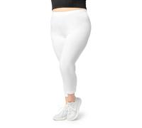 Große Größen Capri Leggings aus Viskose MS10-449 Weiß 4XL 4XL Weiß