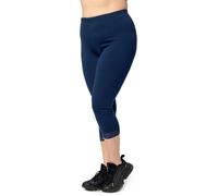 Große Größen Capri Leggings mit Spitze aus Baumwolle MS10-458 Marineblau 7XL 7XL Marineblau