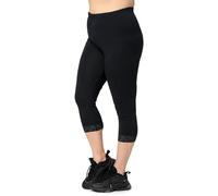 Große Größen Capri Leggings mit Spitze aus Viskose MS10-452 Schwarz 6XL 6XL Schwarz