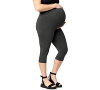 Große Größen Capri Umstandsleggings aus Viskose MS10-461 DunkelMelange 7XL 7XL DunkelMelange