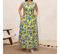 Große Größen Damen Allover Print Freizeitkleid & Reisekleid, Sommerkleider, Frühlingskleider, Winterkleider, Festival-Outfits, Osterkleider, elegante