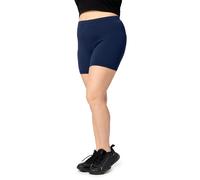 Große Größen Damen Shorts aus Baumwolle MS10-457 Marineblau 4XL 4XL Marineblau