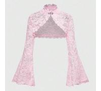 Große Größen Gothic Spitze Strickjacke mit weiten Ärmeln, vielseitig einsetzbar