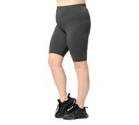 Große Größen Kurze Leggings aus Baumwolle MS10-456 DunkelMelange 3XL 3XL DunkelMelange