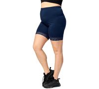 Merry Style Große Größen Damen Kurze Leggings mit Spitze MS10-459 (Marineblau, 7XL)