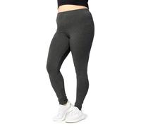 Große Größen Lange Leggings aus Baumwolle MS10-454 DunkelMelange 7XL 7XL DunkelMelange