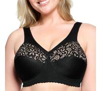 GLAMORISE - MagicLift Baumwoll-Stütz-BH - Schwarz Unterwäsche 1 ct Damen