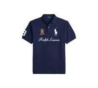 Große Größen - Poloshirt mit Jubiläumswappen BIG 4X Blue