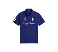 Große Größen - Poloshirt mit Jubiläumswappen TALL L Blue
