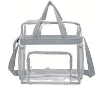 Große Kapazität PVC Transparente Tasche tragbare Wasch Tasche Clear Tote Multi Pocket Handtasche