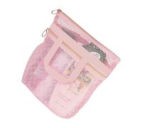 Große Kapazität, transparente Kosmetiktasche für Badezimmer, Organisation, Aufbewahrungs-Organizer für Toilettenartikel und Zubehör, Netz-Wäschesack für Kleidung und Bettwäsche, B, Einheitsgröße