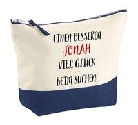 Große Kosmetiktasche Einen besseren Jonah Viel Glück - Kultur- & Reisetasche, Geschenkidee Vatertag, Geburtstag, Bruder oder Freund, Weihnachten