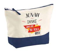 Große Kosmetiktasche Jonah Du so toll bist - Kultur- & Reisetasche, Geschenkidee Vatertag, Geburtstag, Bruder oder Freund, Weihnachten
