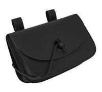 Große Mittelalter Gürteltasche aus Leder | Schwarz | Knebelverschluss - Outlet