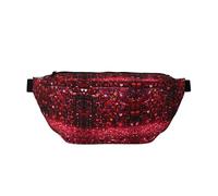 Große Outdoor-Sportgürteltasche mit abstraktem Herzaufdruck, Crossbody-Bauchtasche für Damen und Herren, Reisen, Workout, Hüfttasche