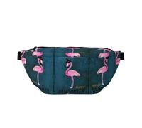 Große Outdoor-Sportgürteltasche mit Flamingo-Hexenhut, Crossbody-Bauchtasche für Damen und Herren, Reisen, Workout, Hüfttasche