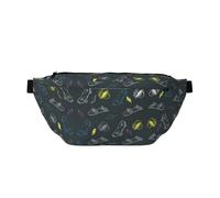 Große Outdoor-Sportgürteltasche mit Graffiti-Skateboard-Druck, Crossbody-Bauchtasche für Damen und Herren, Reisen, Workout, Hüfttasche