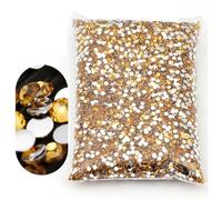 Große Packung 2-6 mm Harz-Strasssteine ohne Hotfix-Masse, Großhandel, Kristalle mit flacher Rückseite, Nagel-DIY, glitzert Stein-A14 golden-3 mm SS10-10000 Stück