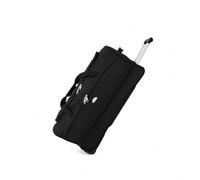 Große Reisetasche 106L mit Rollen XXL - 900D Nylon Ultra-strapazierfähig, Sporttasche, Tragetasche, weicher Koffer mit Teleskopgriff, große Kapazität, Herren und Damen, Schwarz , 50 cm, Basic