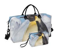 Große Reisetasche, Pinguin, National Geographic Weekender, Reisetasche für Damen und Herren, Gepäcktasche mit Trolleyhülle, Flugzeug-Reiseutensilien zum Fliegen, #02, Einheitsgröße, modisch