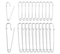 Große Sicherheitsnadeln, 20 Stück Robuste Sicherheitsnadeln für Kleidung Decken, Sicherheitsnadeln NadelverschlüSse für Kleidung Leder Kunsthandwerk Leinwand Decken Schals Kilts (63mm & 100mm)