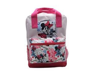 Große Tasche Disney Minnie Mouse 42cm Rucksack Tragetasche für Kinder