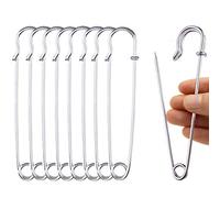 Große und starke Sicherheitsnadeln, 20 Stück 10,2 cm, aus Metall, für Decken, Strickzeug, Schmuck und Handarbeiten