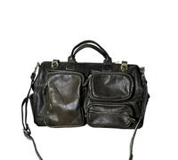 Große Weekender echt Leder Kuhleder Große Kapazität Herren Reisetasche Fitness Multi-Pocket Handtasche Gepäcktasche