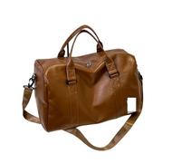 Große Weekender echt Leder Ledertasche mit Schuhpaket for Männer und Frauen, Gepäck, Reisetasche, Sport, Fitnessstudio, Fitness, Handtasche, Herren-Umhängetasche(Brown)