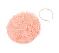 Großer Blumenfascinator mit Perlen und Rüschen für Damen Rosa | Polyester und Perlendetail, Elegante Form für Kirche und Formelle Anlässe, Vielseitig für Teepartys