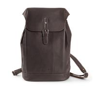 Großer Echtleder-Rucksack, braun, mit Schnalle. . Harold´S Lederwaren