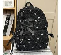 Großer Kapazität Damen Rucksack, minimalistisches Schleifen Design, vielseitig und modisch kompakter lässiger Cord Mama Tasche, geeignet für Studenten