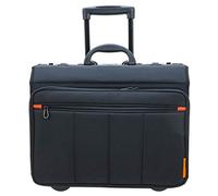 Großer Pilotenkoffer Trolley mit 17 Zoll Laptop-Fach, 30 Liter Schwarz Bowatex