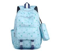 Großer Rucksack für Schülerinnen und Schüler der Mittelstufe, Schulranzen für Damen, Schwarzer Schulrucksack zur Entlastung, Blauer Schulranzen für Jungen (blau)